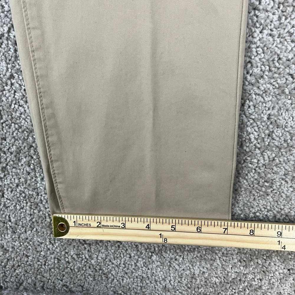 UNTUCKit Pants Mens 35x34 Khaki Tan Straight Fit 5 Pocket Flat Front Twill EUC - Picture 9 of 10
